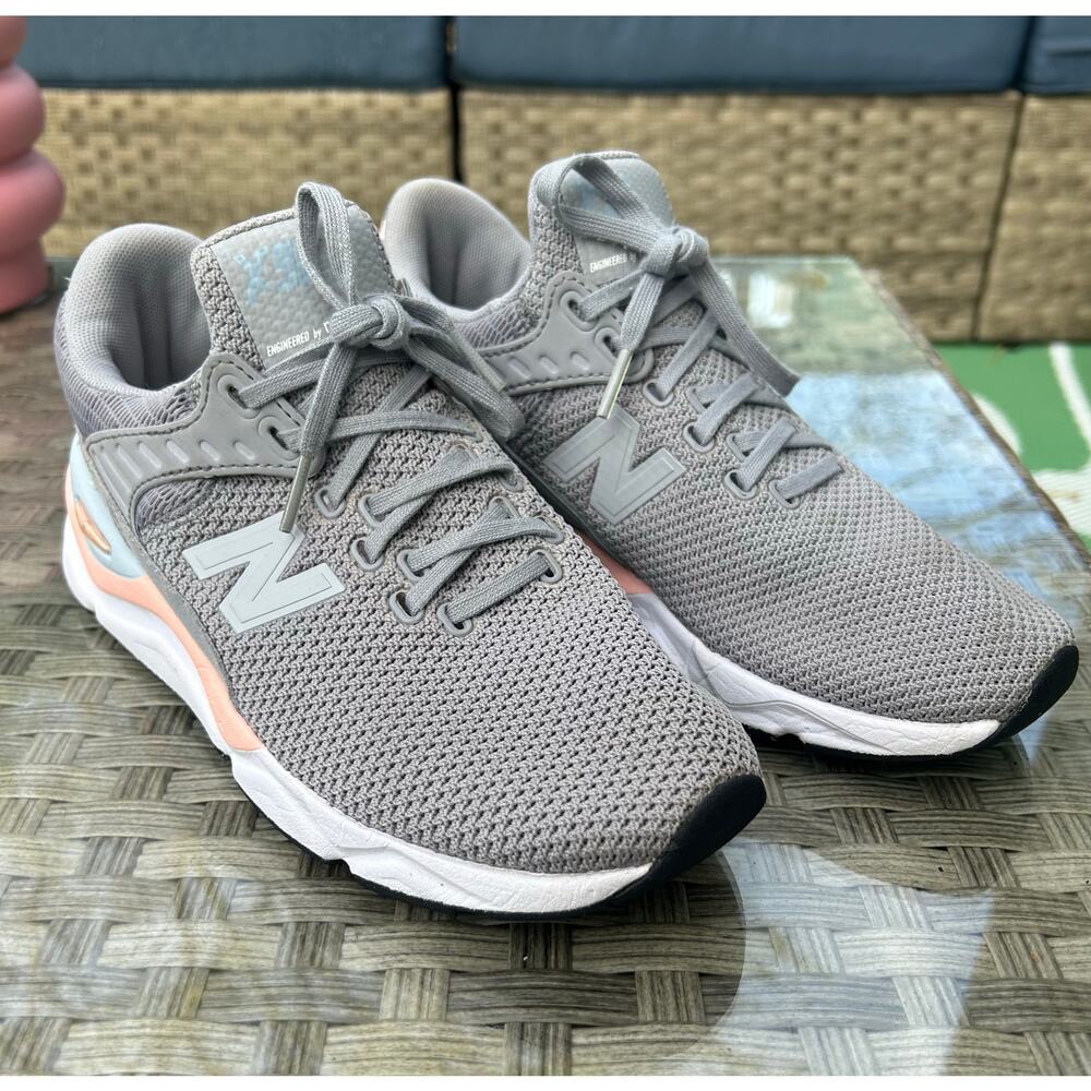 New Balance X90 Gray Peach Running Sneakers Women’s Size 8.5 - Picture 5 of 8